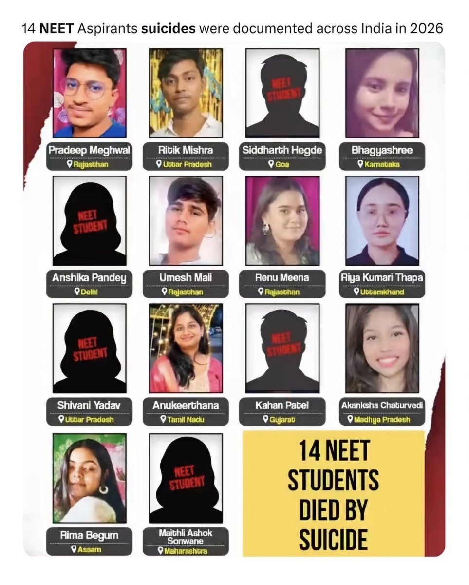 cryptoamanclub's tweet photo. 🇮🇳 Those whose children don't even study in India's system — why would they try to fix it? 

» Dharmendra Pradhan — Education Minister
Daughter — Master of Law, Tufts University, USA

» Nirmala Sitharaman — Finance Minister
Daughter — London School of Economics, UK

» S. Jaishankar — External Affairs Minister
Son — MA, Georgetown University, USA

» Piyush Goyal — Commerce Minister
Both children — Investment Banking, Harvard University

» Rajnath Singh — Defence Minister
Son — MBA, Leeds University, UK

The bigger picture:

According to Scroll, a majority of the analyzed Cabinet Ministers' children have earned or are pursuing foreign degrees.