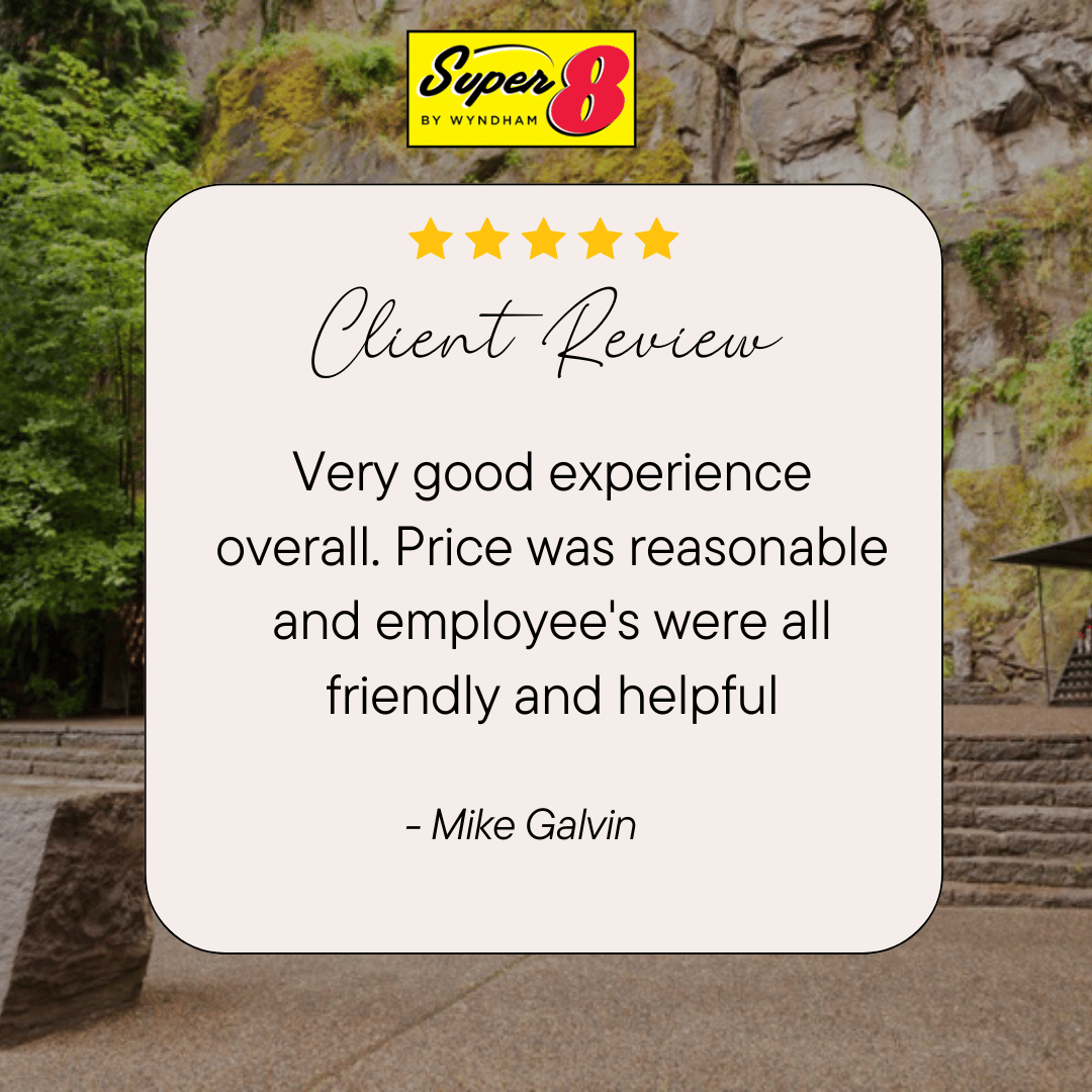 Super8PDX's tweet photo. A big thank you for your fantastic review! We truly appreciate your feedback.
https://t.co/aqGu1TEBw9
#ThankYouGuests #FiveStarReview #GuestExperience #StayWithUs#HappyGuests https://t.co/0w8YnBuYht