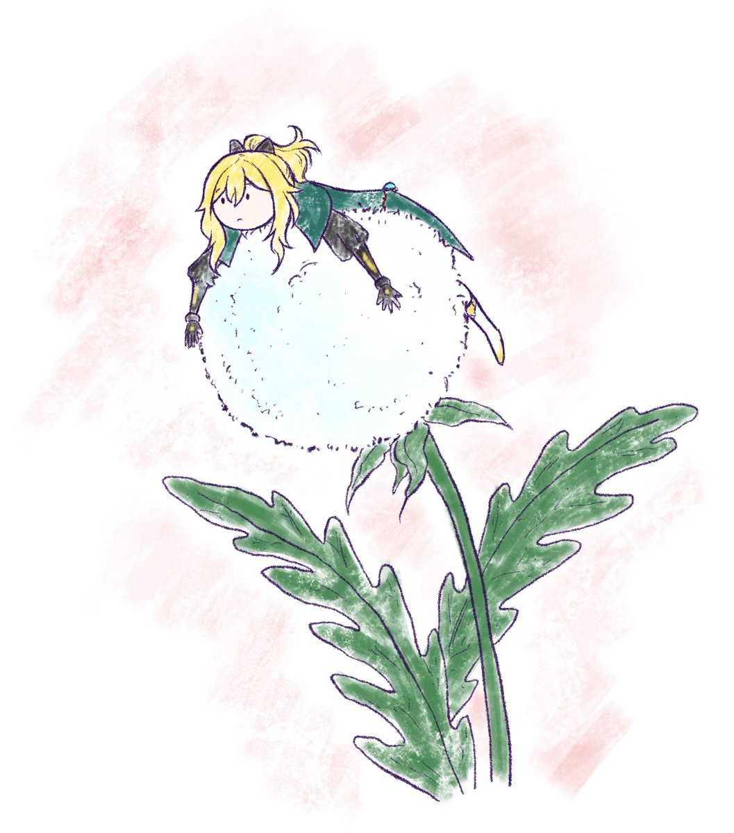 Mesqiri_Draco's tweet photo. Tiny Jean on a dandelion https://t.co/IpzKnL3ogT