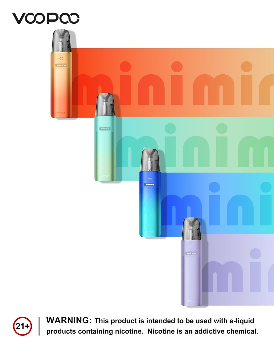 VOOPOO_OFFICIAL's tweet photo. Drop your color below. ⬇

Or tell us:
Which ARGUS G4 mini is your vibe today? 🌈

#VOOPOO #ARGUSG4mini #PowerInEveryScene #PowerBeyondLimits #PowerColor #ColorYourMood https://t.co/L9XXUy8oDW