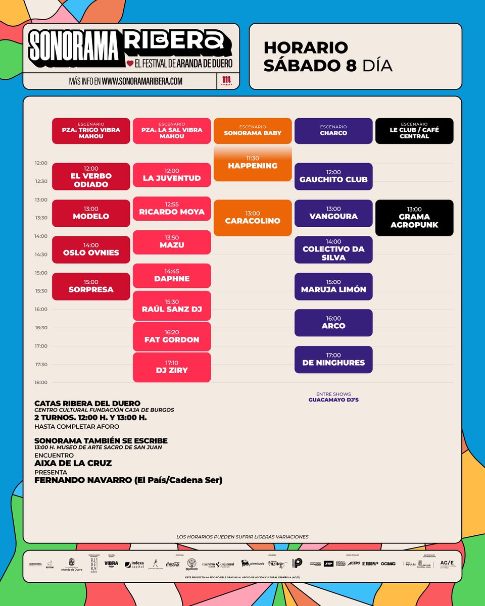 sonoramaribera's tweet photo. SÁBADO 8 #SR26 https://t.co/PrhBZ6TPbC
