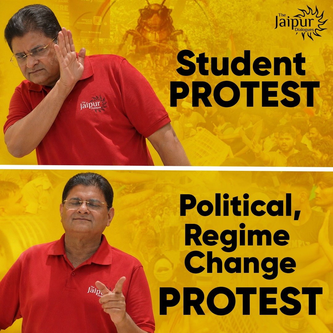 JaipurDialogues's tweet photo. It's not a Student Protest 
It's a Political Regime Change Operation https://t.co/s4buUUapEE