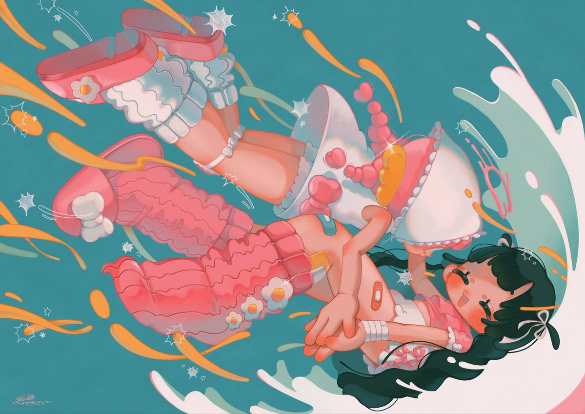 YukinokOriginal's tweet photo. #初夏の創作クラスタフォロー祭り
 #絵柄が好みって人にフォローされたい

おんなのこときのこと赤が好き❤️‍🩹
かわいいの中にある少しの『闇』を描いてます🎈🧸
🔄💟どちらも巡回いたします！ https://t.co/tBCwAhvWbu