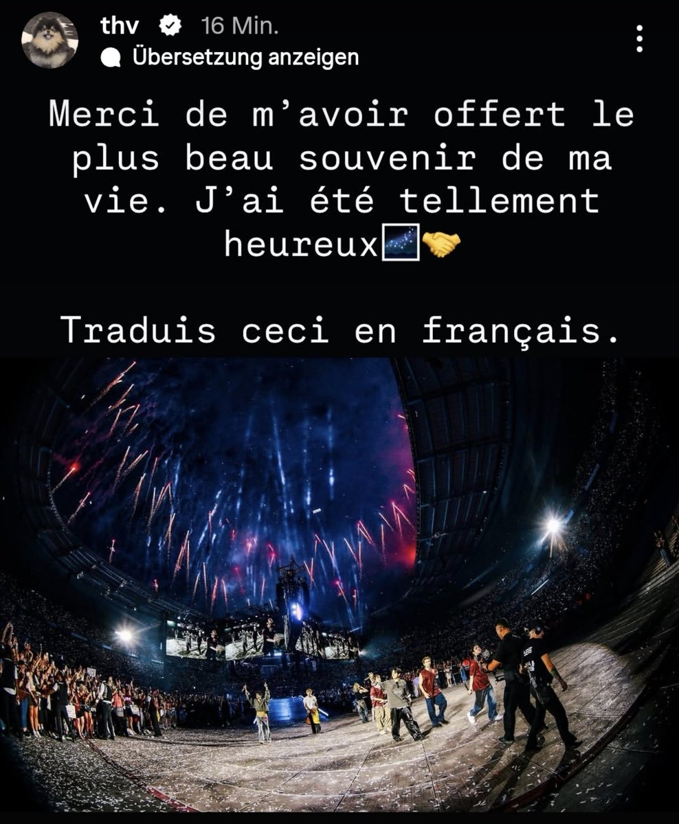 leavingnara's tweet photo. "Traduit ceci en francais" 😂 No, Taehyung left the prompt in... Ah yes, they really are just like the rest of us. https://t.co/poULsRU7tA