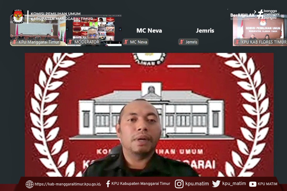 kpu_matim's tweet photo. #TemanPemilih, Ende, Ema, Ase, Kae, Lawa Manggarai Timur Ata Momang Dami

KPU Kabupaten Manggarai Timur ikuti KoPi Parmas Seri 28 Bersama KPU Provinsi NTT, Rabu (22/7/2026). Berita selengkapnya kunjungi : 🌐Web : https://t.co/y65FeUWcp4

#kpumanggaraitimur
#kpumelayani https://t.co/gffcDhvsUm