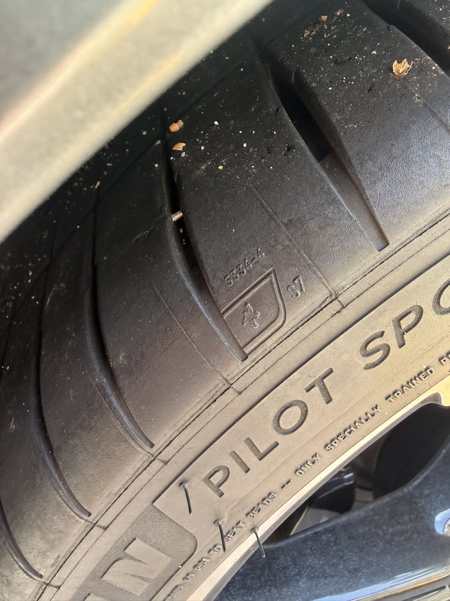 juvar_b_gaming's tweet photo. Nail in the tire to start the day. Im being forced to switch from the Vette back to the Truck as a daily 😔 https://t.co/fAuDbjoPp6