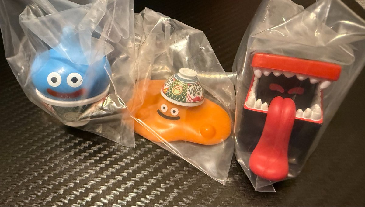 XD_lm3's tweet photo. 吉野家　ドラクエウォーク　トレード　交換

【譲】どんぶりスライムB、つゆだくスライム、ひとくい紅生姜箱

【求】 どんぶりキング

・7月23日、40周年記念展に行くので原宿周囲で手渡しできる方優先
・都内であれば別日でも可
・2:1、3:1交換可 、1:1交換優先

#ドラクエウォーク
#吉野家 https://t.co/6Ans39L4Pz