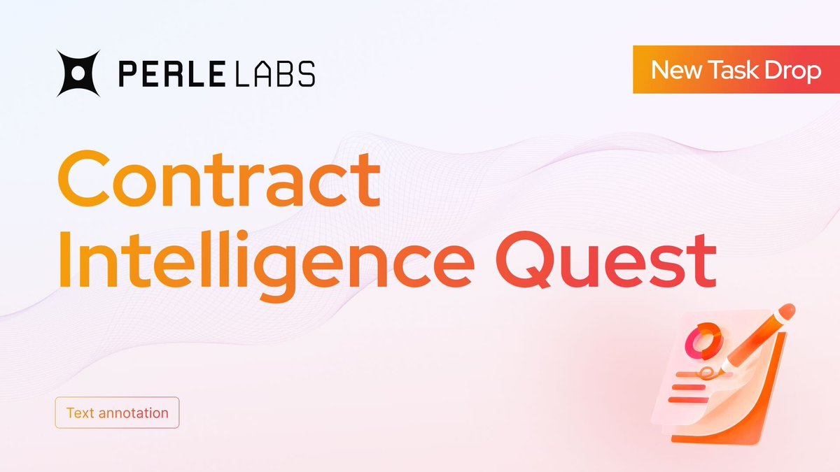 PerleLabs's tweet photo. Exciting news! The Contract Intelligence Quest is now live 📄

This one is all about reading between the lines.

Read short contract excerpts, identify the legal purpose of each clause, and choose the category that best matches.

- 10 tasks
- 100 points each
- Multiple choice https://t.co/Xe7quNXToa
