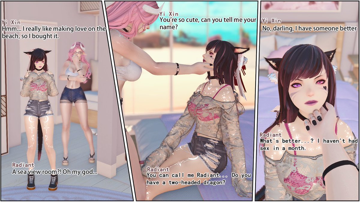 yi_xin26569's tweet photo. 293.《Chance Romance》
A wine-scented night. Good things are bound to happen~💖

🐱:@Radiant_Ocean
📸:@wwwyq9906555400
后期:@Veronica_fxiv

#ffxivgpose #ffxivnsfw #ffxivlewd #GPOSERSNSFW https://t.co/WXf5puuEYS