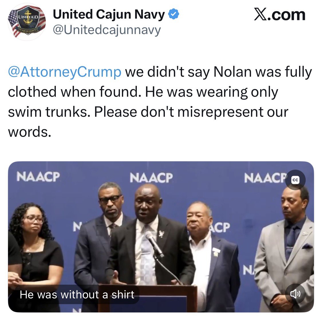 chs_teri's tweet photo. @AttorneyCrump why lie? https://t.co/LSrrFQVn3E