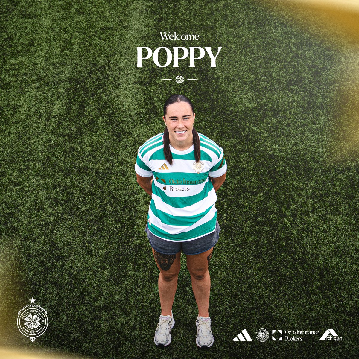 CelticFCWomen's tweet photo. ✍️ We are delighted to announce the signing of Poppy Lawson!

The 23-year-old makes the move to Glasgow following a four-year spell with Hibs 🍀

Welcome to Celtic 💚