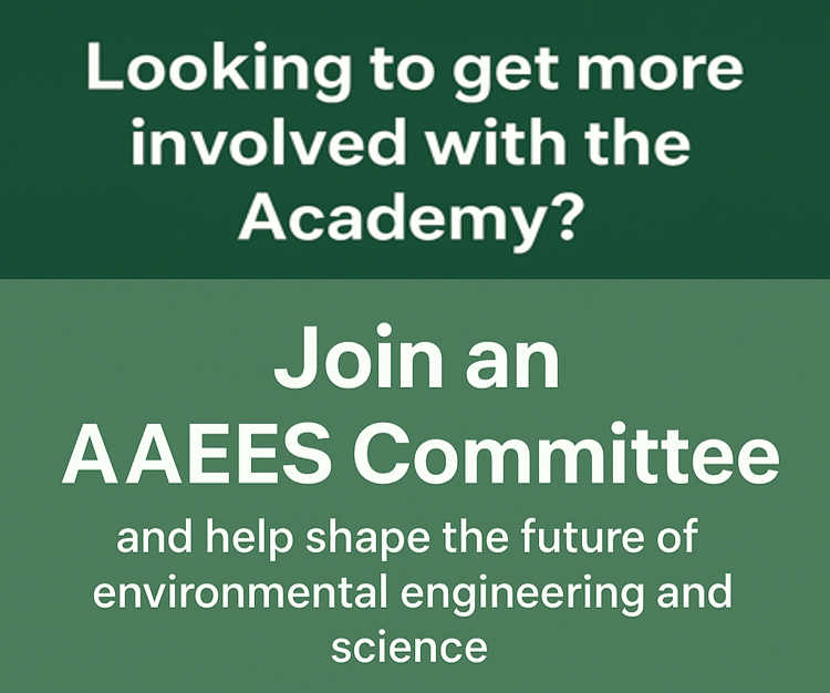 AAEESdotORG's tweet photo. Looking to get more involved with the Academy?  Join an AAEES Committee and help shape the future of environmental engineering and science!

Connect with peers, grow your leadership skills, and make an impact in the profession.

Learn more : https://t.co/RnNJ6FYo1k https://t.co/QieoJsS1Wn