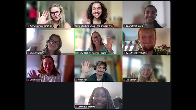 griersontrust's tweet photo. Our latest cohort of Grierson DocLab: New Entrant trainees were treated to a top-notch career advice session from the wonderful Kimberly Godbolt of @Talented People this week.

Thank you Talented People for supporting Grierson DocLab! https://t.co/qZ97xPxezO