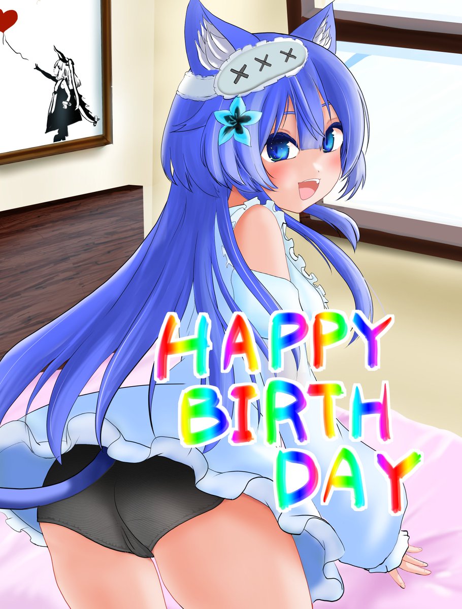 cldestiny24's tweet photo. 今年も風船飛びました
晴香さんとへつこさんが誕生日イラスト描いてくれたー
二人ともありがとー！ https://t.co/FLZc0r5mRH