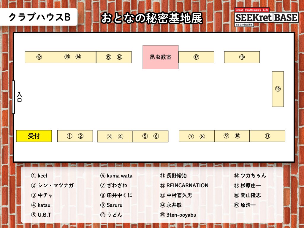 himitsu_tva's tweet photo. 🆕会場マップ🈲

7/26(日)開催、おとなの秘密基地展の会場マップを公開しました！

✅今回は3つの部屋に分けて開催します！
👉展示部屋×2
👉体験コーナー×1

半田赤レンガ建物の入り口から見て奥の部屋での開催です！

🆓観覧のみの方は無料！
お時間のある方はぜひお立ち寄りください☺️ https://t.co/zshxT7dgkW