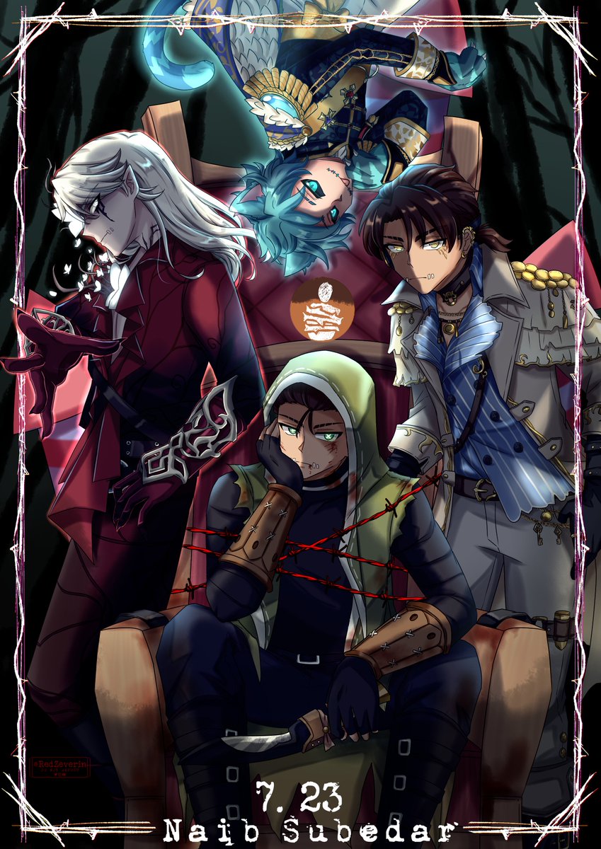 RedZeverin's tweet photo. You know they will return to battle after being rescued, don't you?

[ 7/23 HAPPY BIRTHDAY
MERCENARY, NAIB SUBEDAR ]

#ナワーブ・サベダー誕生日2026 
#ナワーブ・サベダー生誕祭2026
#IdentityV https://t.co/YUIs5SJS1E