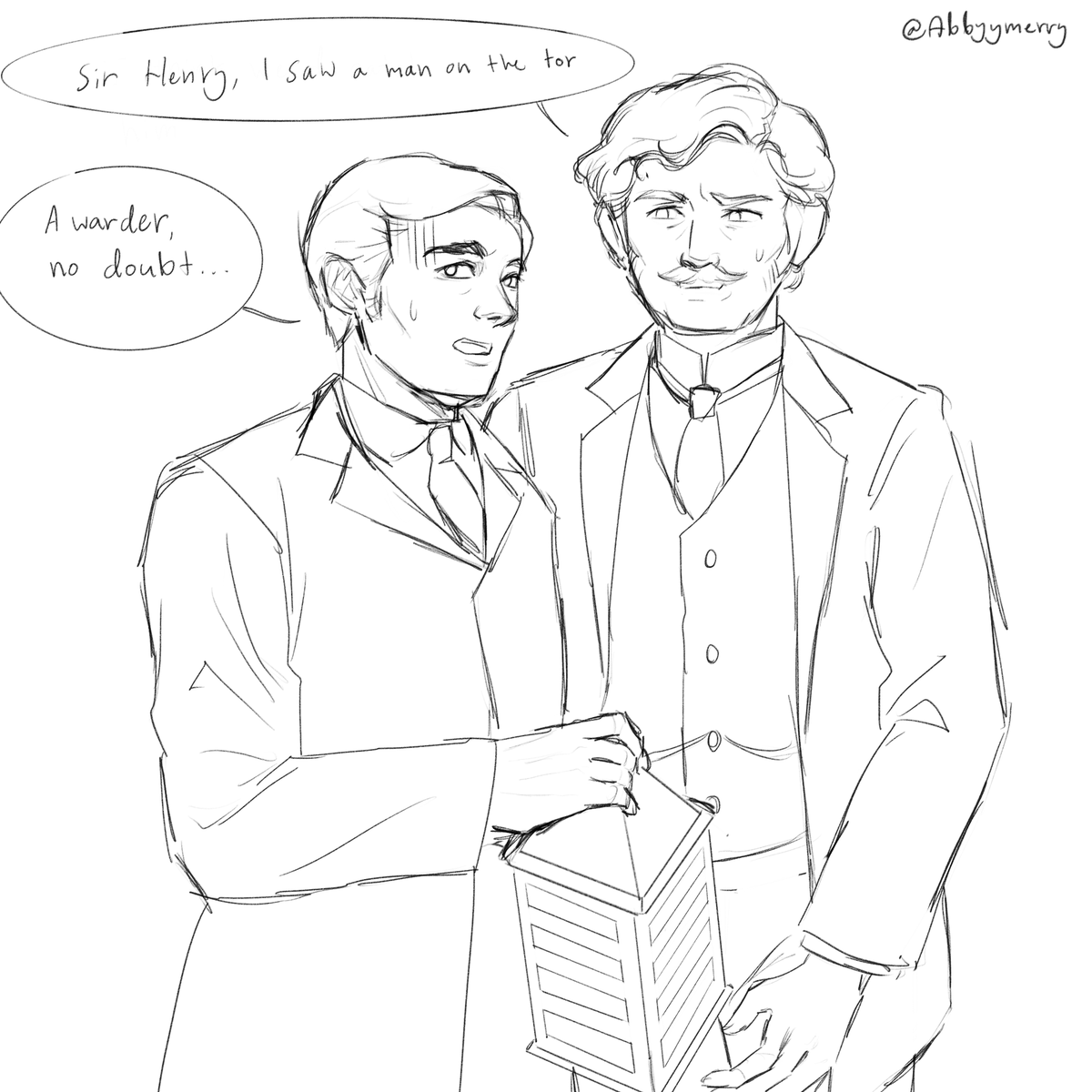 AbbyyMerry's tweet photo. Hound of Baskerville but Holmes’ afraid of Sir Henry/Watson https://t.co/MRdLBB9TEm