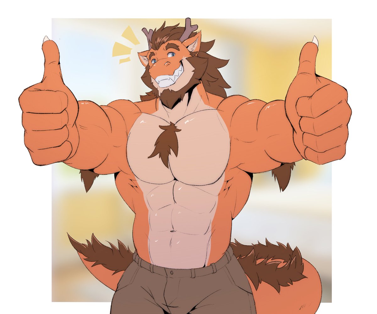lofnirV's tweet photo. Flat color comm for @wereNwolf of his boi wishing you the best! https://t.co/1F2quDfON3