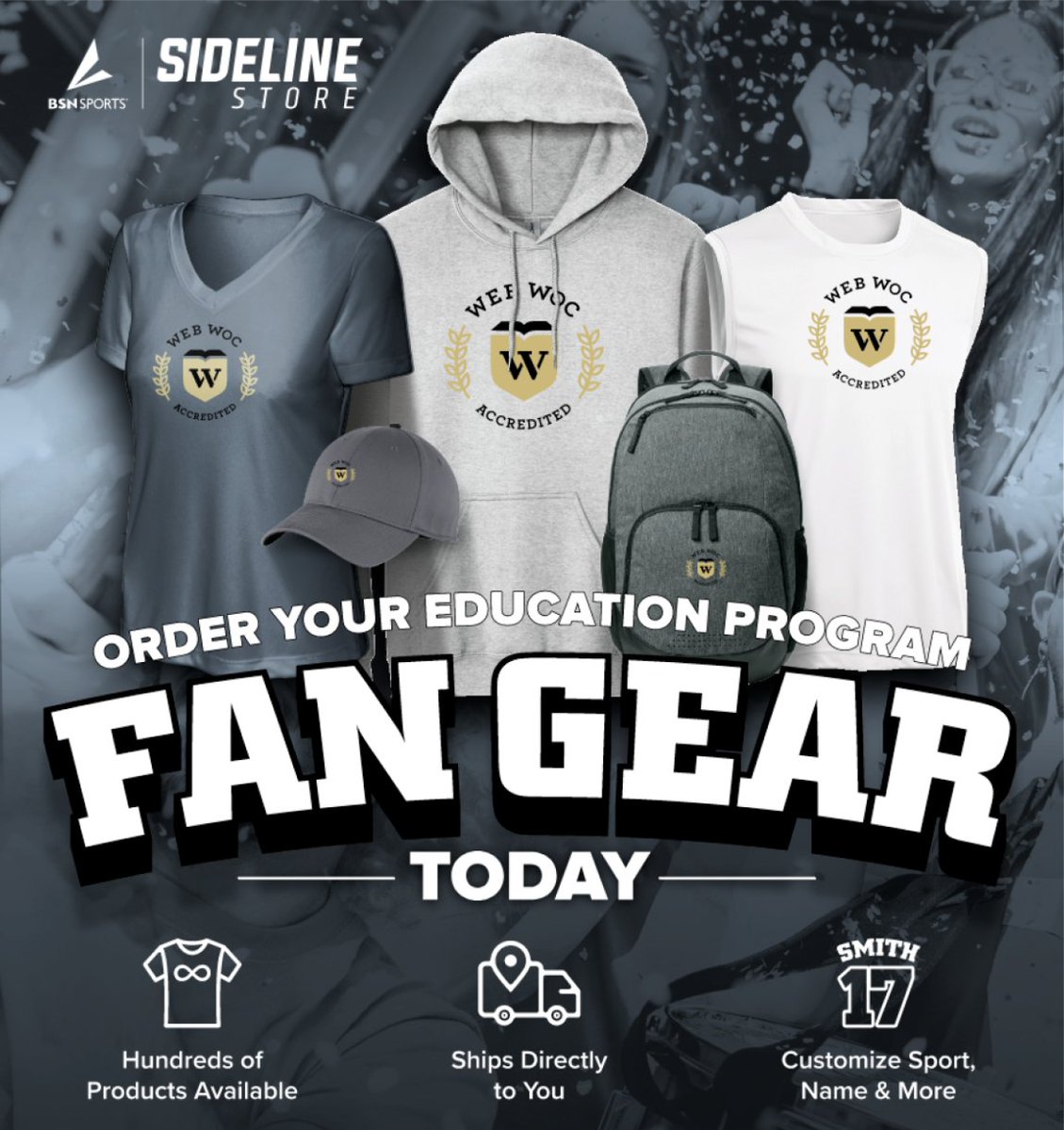 WEBWOCNurse's tweet photo. 🎉 Show your WEB WOC Nursing Education Program pride with new custom tees, hoodies, joggers, hats, and more. Fresh designs are now available—grab your favorites while they’re in stock. 🙌 Checkout: https://t.co/c0suk1fUKD https://t.co/GSGHX7eDn3