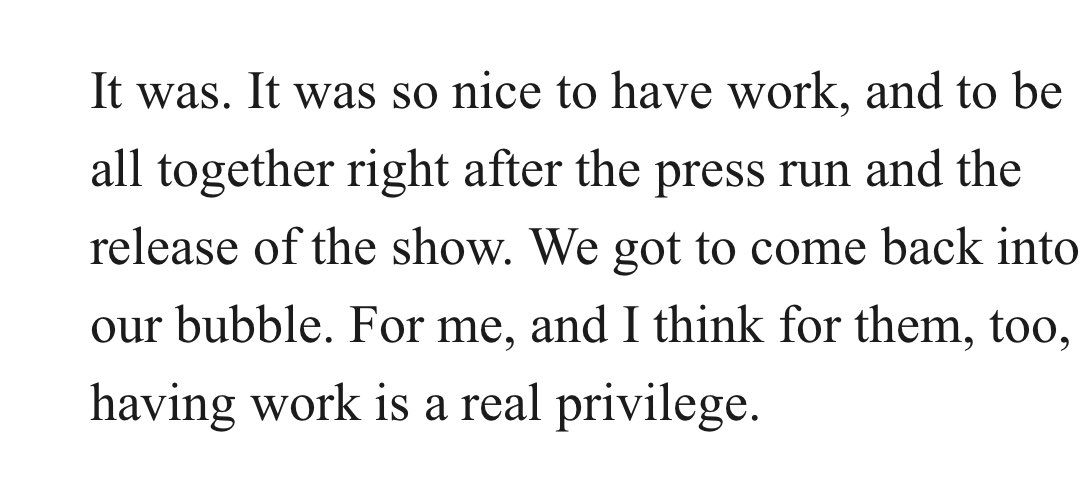 litandlattee's tweet photo. “We love shooting the show” 
“It was so nice to have work &amp; to be all together right after the press run &amp; release of the show. We got to come back into our bubble” 

oh this found family! protecttt💌 https://t.co/6VIczNoBhR