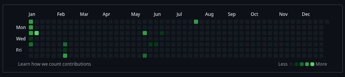dark_coderz's tweet photo. the gitHub profile of someone who actually has a high paying job 😭 https://t.co/vFx3XiDVny