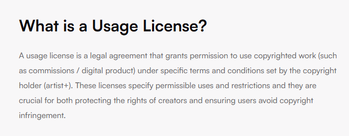 Nyorune's tweet photo. Attention everyone ! Let's educate twitter users.

Artists' TOS can be legally binding 🤯

You AGREE to these TOS when you commission an artist (on Vgen for example).

You own the Licence to use the artwork and you may use it as long as you respect the TOS🤯 https://t.co/3GEwtk2HFU