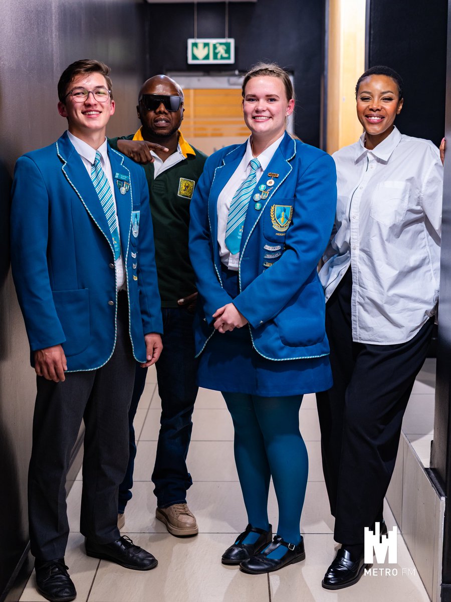 METROFMSA's tweet photo. On #TheTouchDown, we shine the spotlight on Daniëlle Janse van Rensburg and Neil de Beer from Hoërskool Garsfontein—two outstanding students who’ve made their mark in academics, culture, sport, and leadership. As members of the school’s student council, they’re leading by example and proving that tomorrow’s leaders are already making an impact today.

Tune in for this inspiring conversation. 🎙️✨

#TheTouchDown #ShowYourColours #METROFM