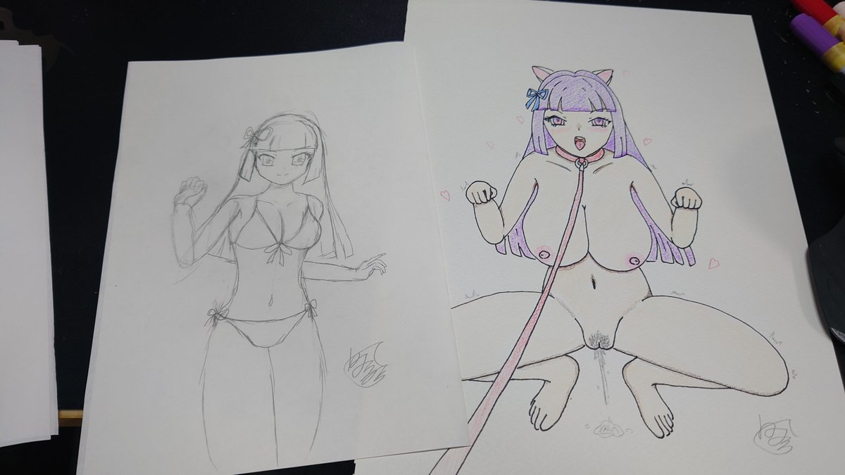 azi_zip's tweet photo. 毎日お絵描きするようになって１週間継続できたんですけど少しづつ描けるようにはなってきてるのかな https://t.co/XcWkDDBhjZ