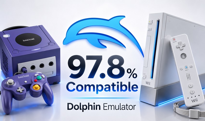 AmigamagazineGA's tweet photo. Dolphin Emulator now runs 97.8% of GameCube and Wii games—an incredible leap for PC gaming. Better compatibility, smoother performance and sharper visuals put Nintendo classics within easy reach. #GameCube #Wii #RetroGaming https://t.co/zxXjS06q3q https://t.co/KVXU6n19qj