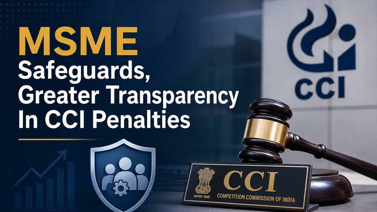 knnindia's tweet photo. Parliamentary Panel Seeks Stronger MSME Safeguards, Greater Transparency In CCI Penalties

#CCI #CompetitionLaw #Antitrust #MSMEIndia #StartupIndia #RegulatoryReforms #MarketCompetition #CorporateGovernance #DigitalMarkets

https://t.co/8NTo8iu2u3 https://t.co/hU97pXsefW