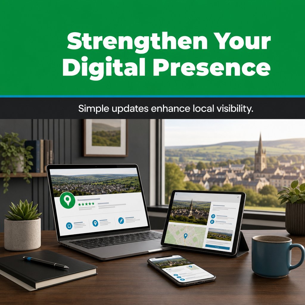 MidDevonDigital's tweet photo. Update your Google Business Profile with current hours, photos and reviews to improve local map visibility and direct enquiries. #LocalBusiness Read the full blog here → https://t.co/qTxv2VsxO3 https://t.co/SzRpbjMDY8