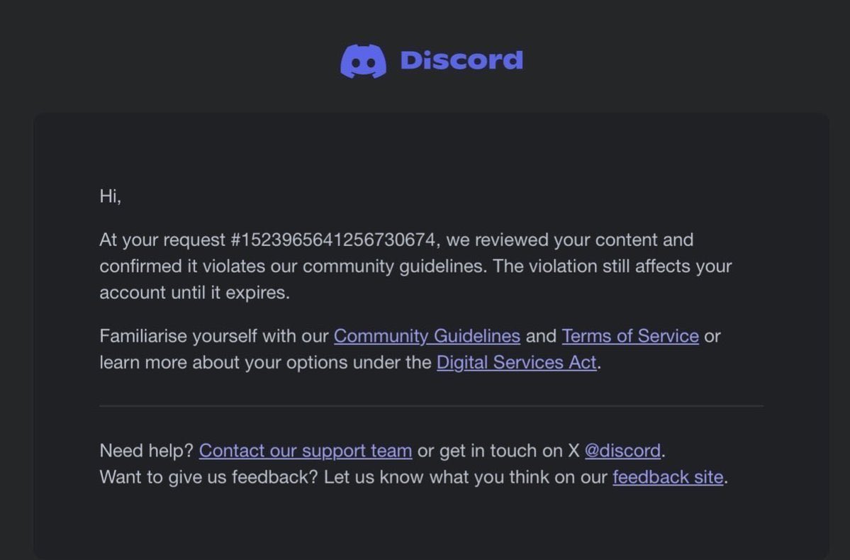 xshifti's tweet photo. Falsely banned for a minecraft inventory. Can u get a human to check out what piece of my img I sent was CSAM. This is outrageous. I see thousands of people being affected asw. If there isn’t get me a reinstatement.
@discord_support #discord. It’s been day 15 and hopefully maybe. https://t.co/pvNK7tm517