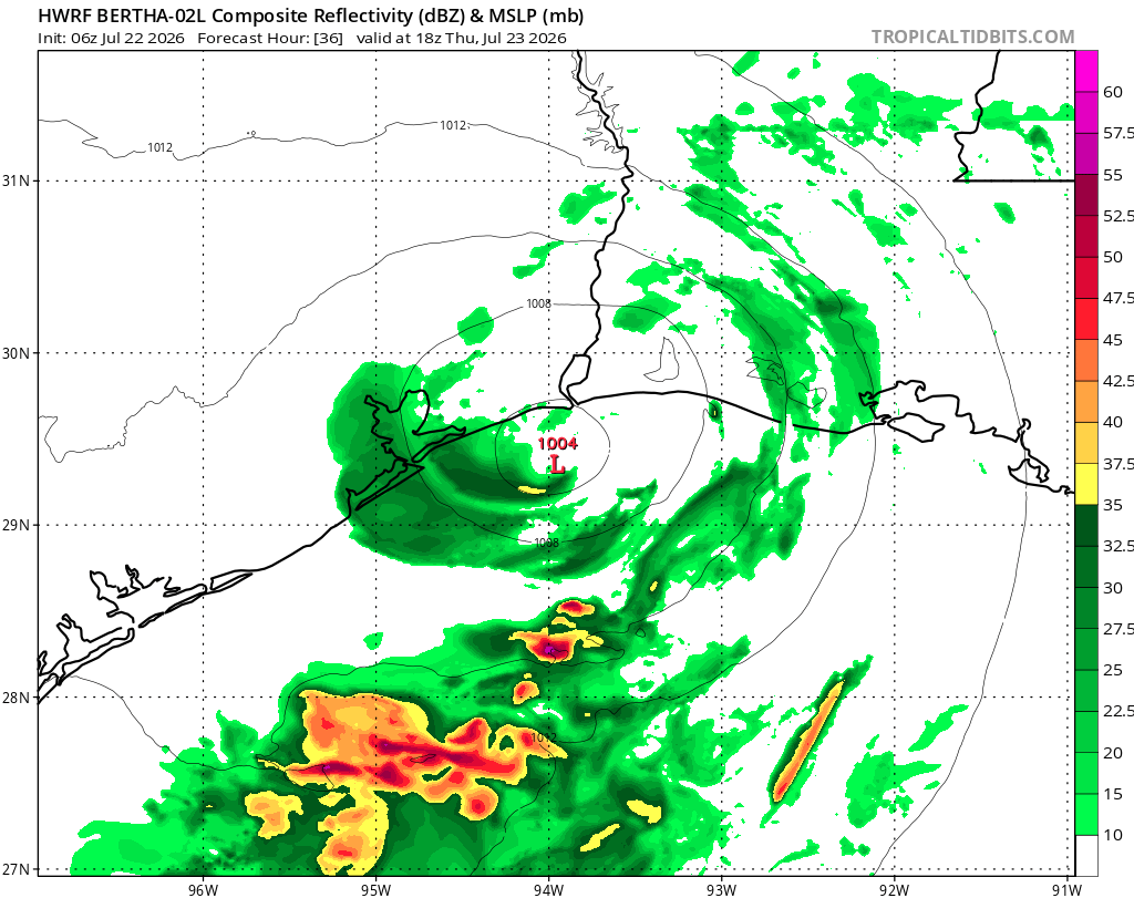 Here are the 6z hurricane models. HWRF shifting south to be more