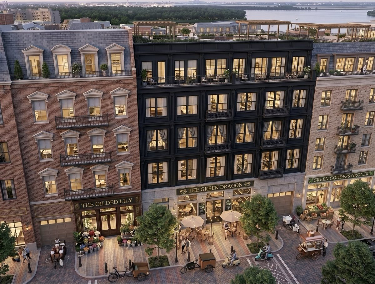UrbanCourtyard's tweet photo. Land of the free, unless you want to build mixed use apartment buildings with no setbacks https://t.co/zGPnLQTsTI