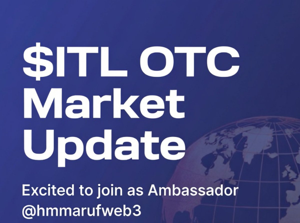 hmmarufweb3's tweet photo. Excited to see the latest $ITL OTC Market Update from @inter_link! 🚀
Current community-reported price ranges:
🇮🇳 India: $1.87 – $3.87
🇵🇰 Pakistan: $1.82 – $2.57
🇪🇹 Ethiopia: $1.57 – $2.87

#InterLink #ITLG #ITL https://t.co/x66TdGqg5S
