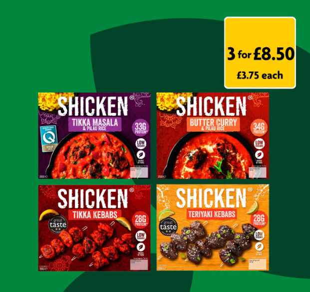 BayviewSC's tweet photo. Make dinnertime a breeze with Shicken! 
Enjoy bold flavours and pick up 3 mouthwatering vegan favourites for just £8.50 🤩 
Head to @Morrisons  and treat yourself today! 

#vegan #shicken #dinner #meatfree https://t.co/sNdGMyp3ta