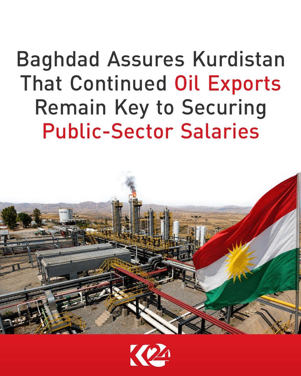 dler31's tweet photo. Iraq Reaffirms Commitment to Kurdistan Oil Exports, Says PM to Visit Iran Thursday

Baghdad links continued KRG oil exports to salary payments as Iraqi premier prepares for talks on gas, water, and regional security

🔗: https://t.co/5CsgoUcEsJ https://t.co/ZZAoOF20Sx