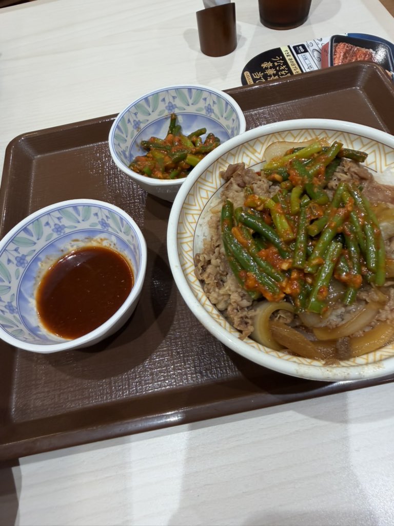 TsukaEL_'s tweet photo. 暑すぎてにんにくの芽牛丼食べにきた🙁
帰ってマイクラするぞぉ(  ˙꒳​˙  ) https://t.co/nItzYZtpzb