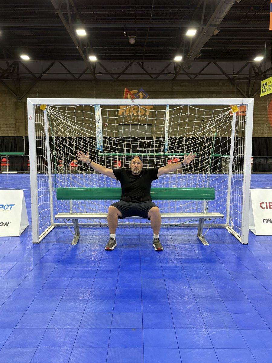 ChrisScheetz's tweet photo. Halfway through our quest to set a new record for the worlds longest Futsal game @KDaysyeg. After playing all night I just got benched. You can help us raise very important funds for @Alberta_Dreams. https://t.co/WB0iHtwQ8v