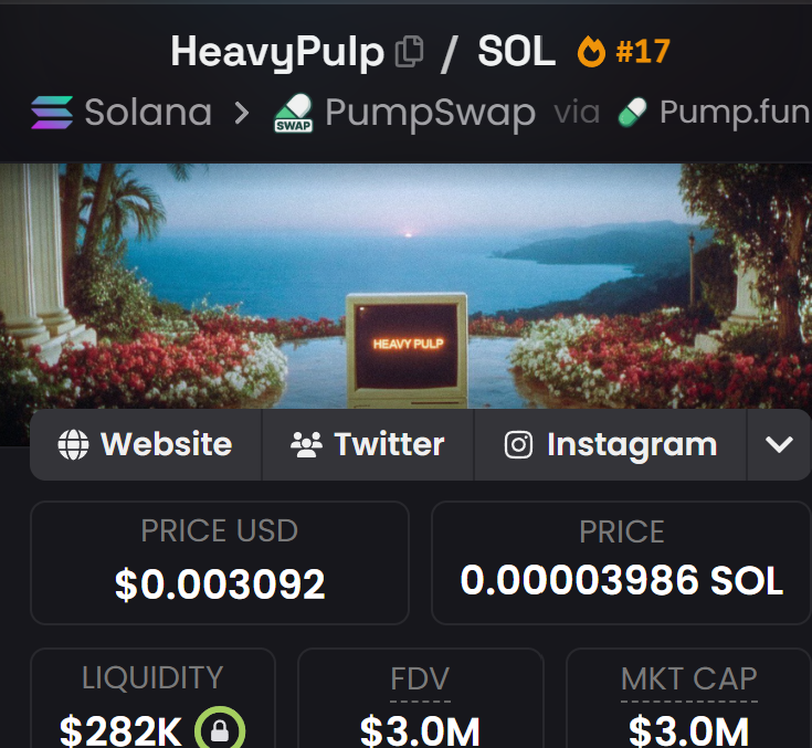 thebreadmakerx's tweet photo. Elon reposted Heavy Pulp's post.

The first thing you see on Heavy Pulp's profile is the pinned $HEAVYPULP community.

You expect me to believe Elon never clicked the profile?

Never saw the pinned community?

Never noticed the CA?

Some of you need proof delivered on a billboard before you believe anything.