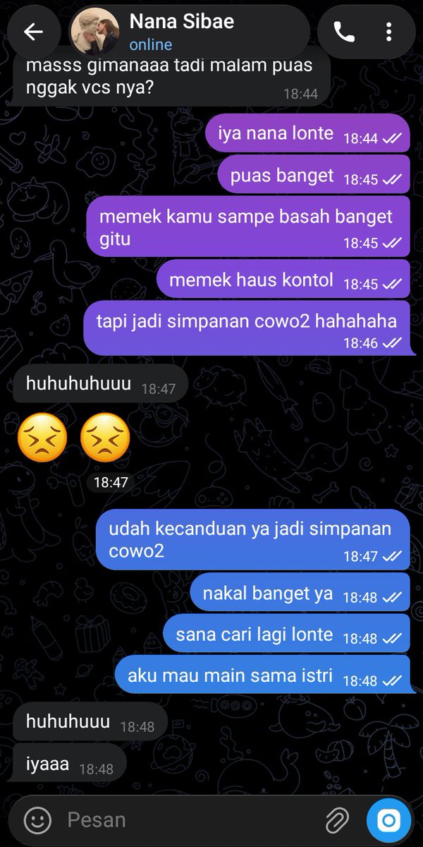 pengumpulonte's tweet photo. nih lonte nana sibae laporan terus sama lakor kesayangannya https://t.co/QRJDZkvshL