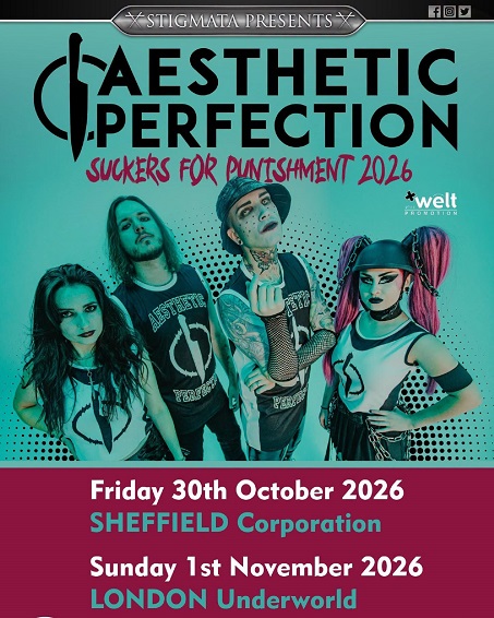 ticketsscotland's tweet photo. Austria-based industrial pop project Aesthetic Perfection return to the UK, blending dark electro, industrial aggression, goth atmospherics and pop precision. 

Friday 30th October🗓️
Corporation Sheffield📍

Sunday 1st November🗓️
The Underworld Camden📍
https://t.co/kHUNBCUKyQ... https://t.co/BHGXAL3hiX