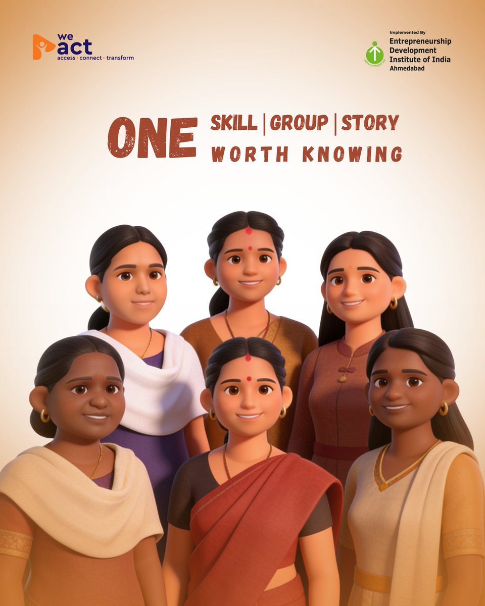 edii_sro's tweet photo. Every enterprise begins with a single opportunity. For the women of RUTHAM, skill training became confidence, confidence became income, and with WeAct's continued support, that journey is growing into a sustainable enterprise. Swipe through their inspiring story.
#WeAct #EDII https://t.co/a0SUGGfp4D