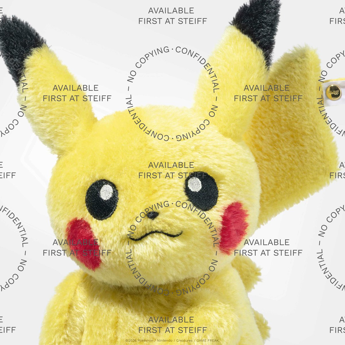 Steiff ピカチュウ　シュタイフ　ポケットモンスター ポケモン 30周年記念 ピカチュウ × シュタイフ 限定版コレクターズ