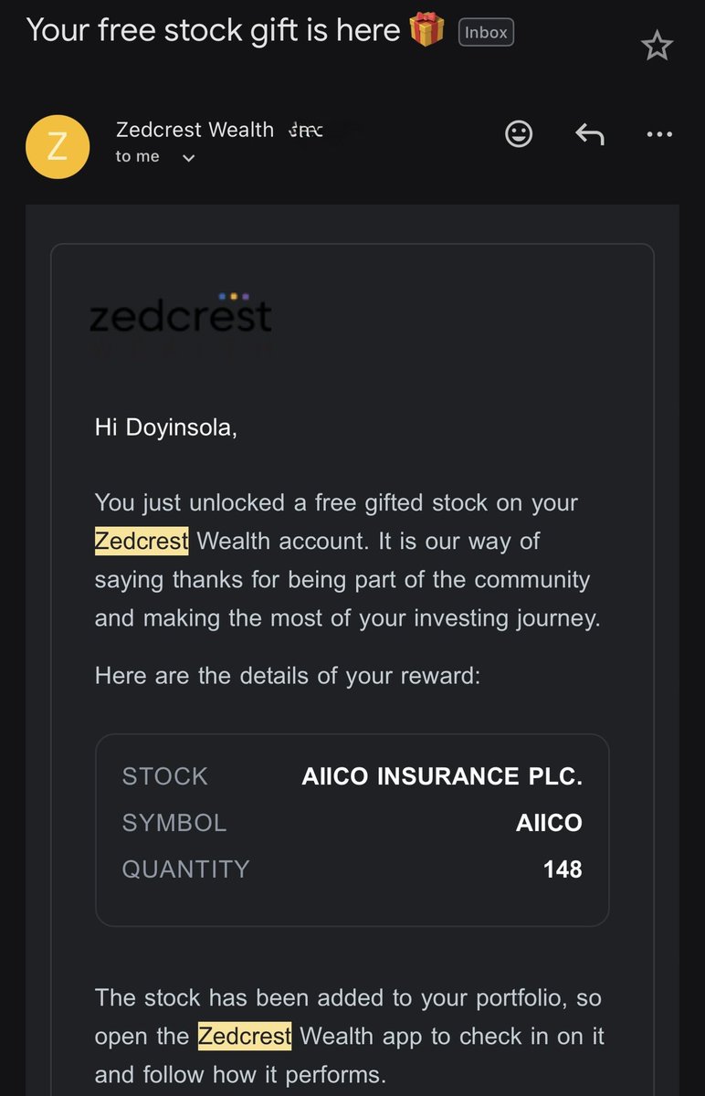 doyinsola_toye's tweet photo. Just made my first trade on Zedcrest and got free stocks for it 🎉
If you've been sitting on the sidelines, this is your sign.
Open the app, place your first trade, and get free stocks too no long story, just do it.
Use my code D-TOYE77 when you sign up.
#TakeYourPosition https://t.co/IiqvfR6WET