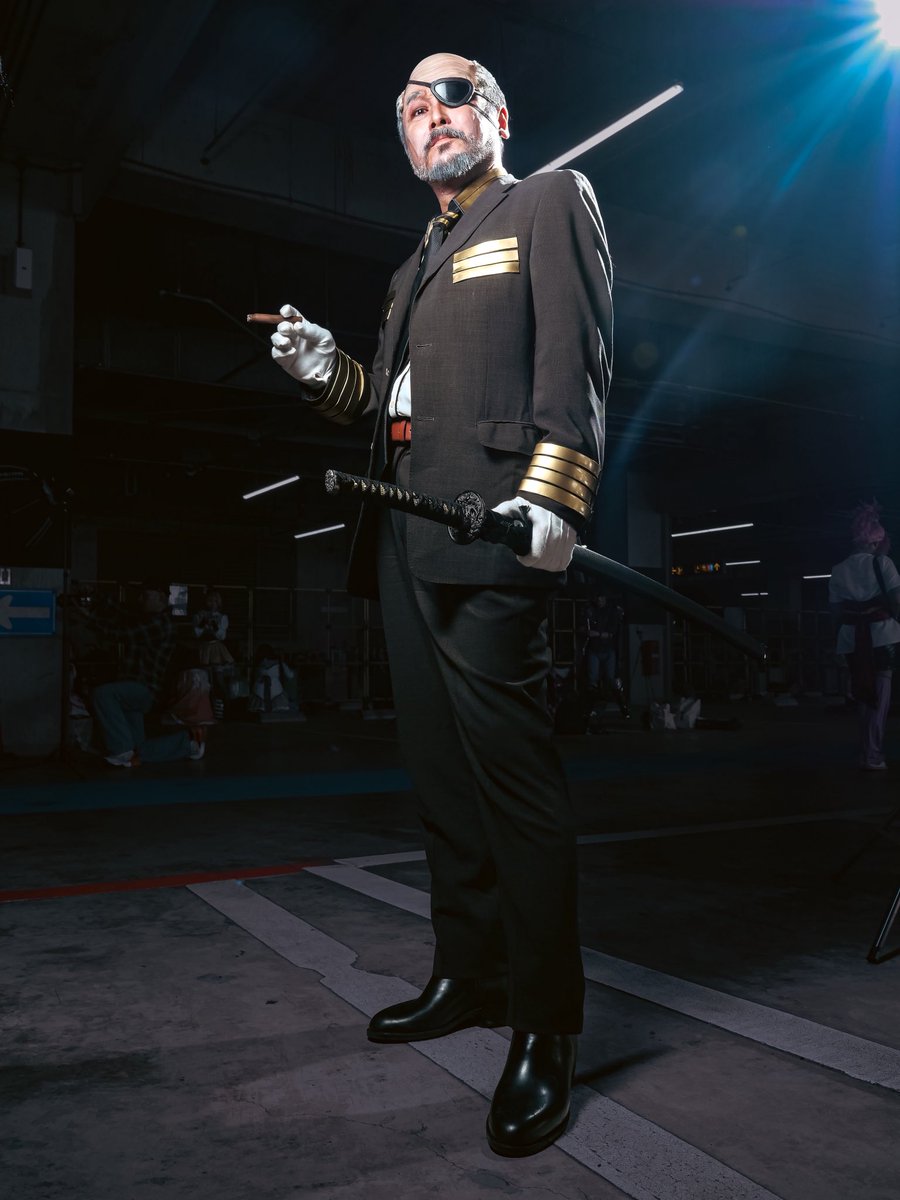 odEXmachina's tweet photo. 初めてのアコスタ福岡参加に暑い夏を選ぶ頭のおかしいジジイが私です…。
でも加来が来てくれるというのでそりゃやりますよね。
暑かったけどおかげさまで楽しめた！

コスプレ　日本三國　

辺境将軍　龍門光英

撮影@Ui_uI12

#アコスタみずほPayPayドーム福岡 https://t.co/d66j81vaEF