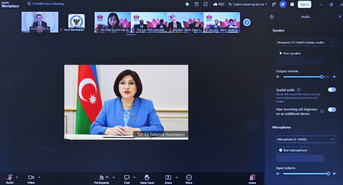 Milli_Majlis's tweet photo. Milli Məclisin sədri Sahibə Qafarova iyulun 22-də İndoneziya Respublikası Nümayəndələr Palatasının təşkilatçılığı ilə keçirilən "Mürəkkəb qlobal çağırışların həllində Cənub-Şərqi Asiya Dövlətləri Assosiasiyasının (ASEAN) mərkəzi mövqeyinin gücləndirilməsində parlamentin rolu" mövzusunda ASEAN Parlamentlərarası Assambleyası (ASEAN PA) qrupunun 17-ci iclasında iştirak edib.

https://t.co/4B1TR2uxbC

#MilliMeclis