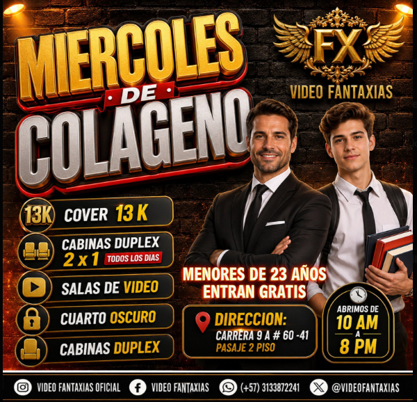 Cityin_com_co's tweet photo. Todos los Dias algo Diferente y Domingo Evento en @VideoFantaxias #Chapinero #Bogota #SalasVideo #Cabinas #Eventos Guia de comercios LGBT en https://t.co/lTXcd9Rhjd https://t.co/tYLkjQs1pm