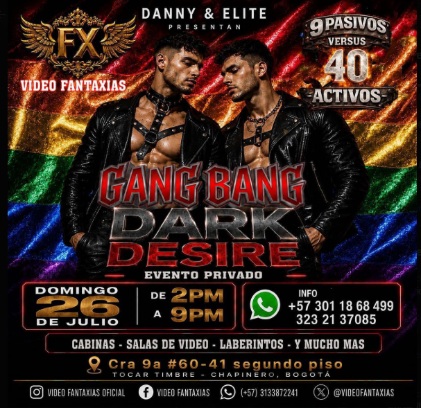Cityin_com_co's tweet photo. Todos los Dias algo Diferente y Domingo Evento en @VideoFantaxias #Chapinero #Bogota #SalasVideo #Cabinas #Eventos Guia de comercios LGBT en https://t.co/lTXcd9Rhjd https://t.co/tYLkjQs1pm