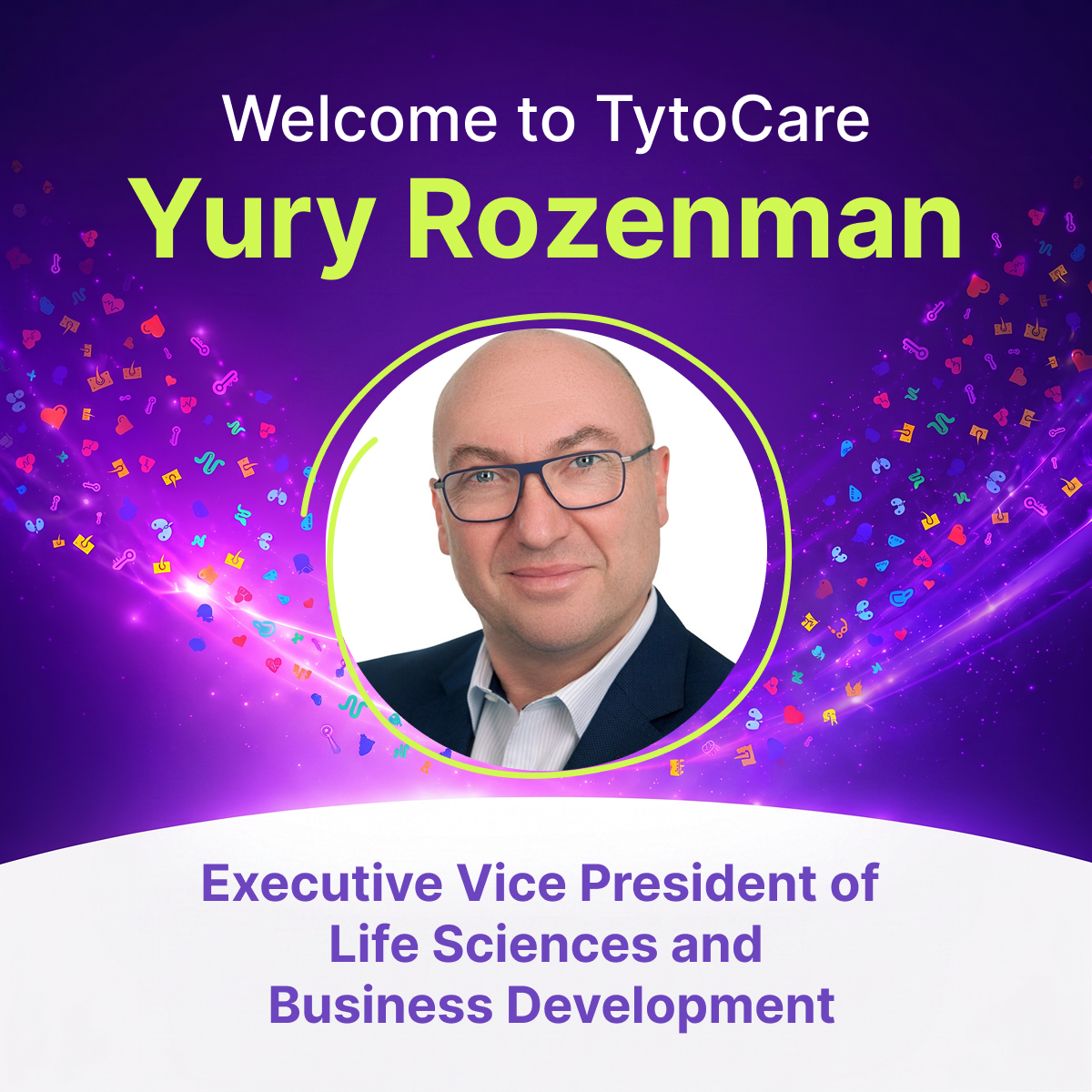 TytoCare's tweet photo. Introducing TytoCare Life Sciences, a new business led by Yury Rozenman (ex-Searle/Pfizer, Applied Biosystems, IBM, BT Global Services, Qualcomm Life, Fitbit, AWS, Propeller Health), bringing FDA-cleared home exam data to pharma, biotech, and medtech companies, starting with respiratory care and oncology.

#LifeSciences #DigitalHealth #Pharma #ClinicalTrials